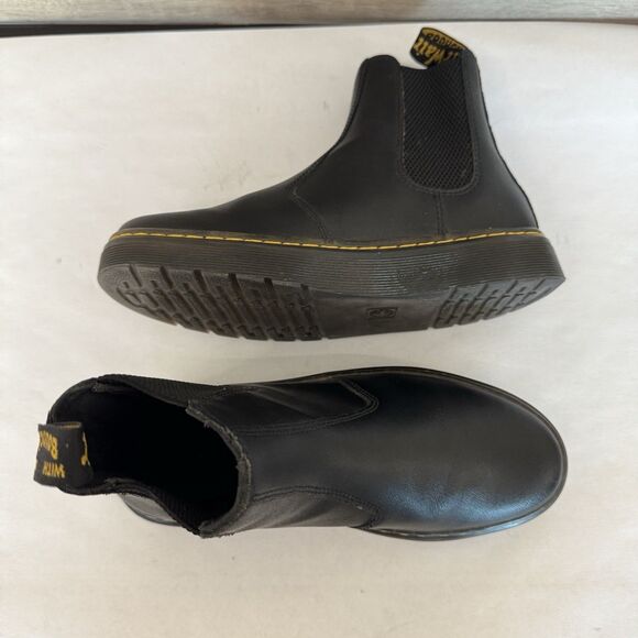 Dr. Martens Dorrian AirWair Black Leather Chelsea Ankle Boot Women 6 Grunge Goth - Picture 11 of 12